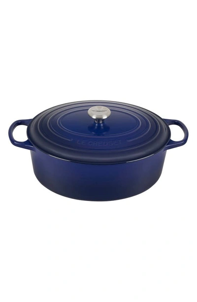 Le Creuset Signature 15 1/2-quart Oval Enamel Cast Iron French/dutch Oven In Cerise
