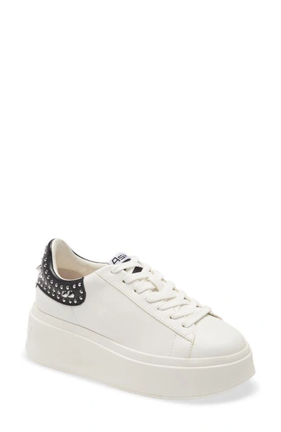 Ash Moby Studs Platform Sneaker In Black