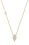 Sara Weinstock Reverie Marquise Diamond Pendant Necklace In 18k Yellow Gold