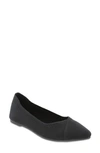 Mia Brendy Womens Slip-on Knit Ballet Flats In Black