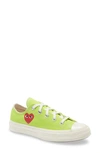 Comme Des Garçons Play X Converse Chuck Taylor® Hidden Heart Low Top Sneaker In Green