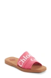 CHLOÉ LOGO SLIDE SANDAL,C19U18808