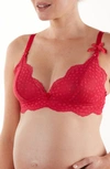 Cache Coeur Lollypop Soft Cup Maternity/nursing Bra In Flashy Pink
