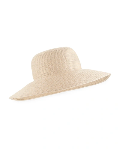 Eric Javits Hampton Squishee Packable Sun Hat In Cream