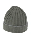 Brunello Cucinelli Hats In Military Green