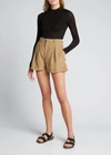 Saint Laurent Women's Cassandre Ribbed Sweater In Nero