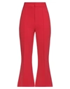 SPACE SIMONA CORSELLINI SIMONA CORSELLINI WOMAN PANTS RED SIZE 2 POLYESTER, VISCOSE, COTTON, ELASTANE,13485456LX 6