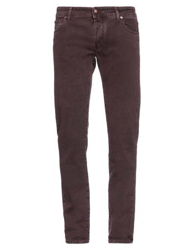 Jacob Cohёn Casual Pants In Maroon
