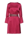 Jijil Short Dresses In Fuchsia