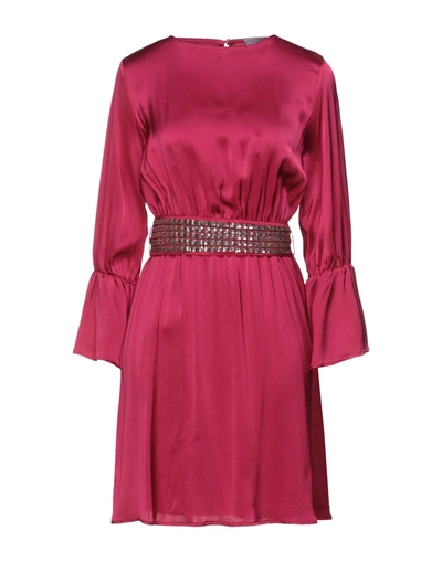 Jijil Short Dresses In Fuchsia