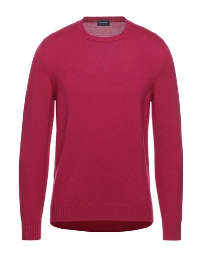 Drumohr Sweaters In Garnet