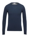 Brooksfield Sweaters In Slate Blue