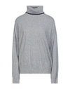 Semicouture Turtlenecks In Light Grey