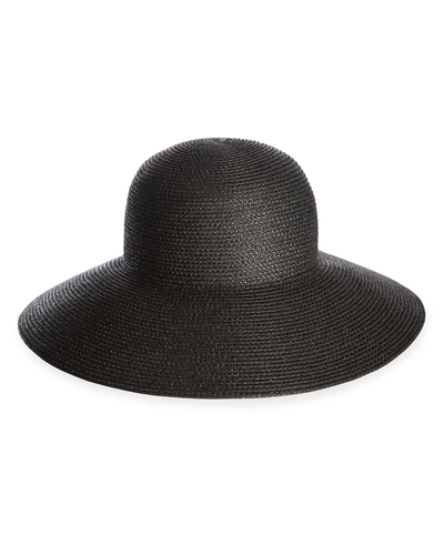 Eric Javits Hampton Squishee Packable Sun Hat In Black