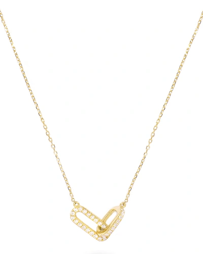 Stone And Strand Diamond Linked Up Necklace In Gold