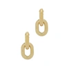Rabanne Link Hoop Earrings In Gold