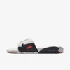 Nike Air Max 90 Slides In White,turf Orange,aquamarine,black