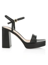 Gianvito Rossi 70mm Block-heel Platform Napa Sandals In Black