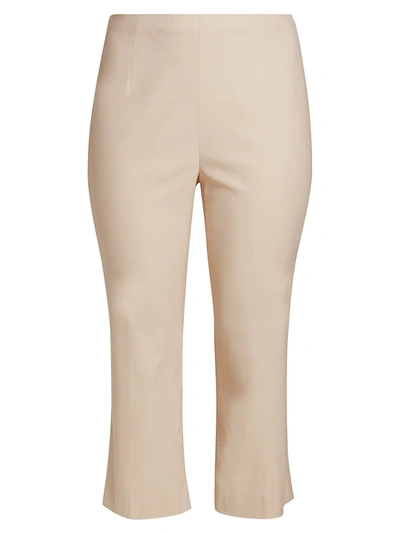 Nic + Zoe, Plus Size Wonderstretch Everyday Cropped Trousers In Bleached Copper