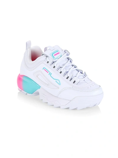 Fila Kids' Little Girl's & Girl's Disruptor 2a Trainers In White