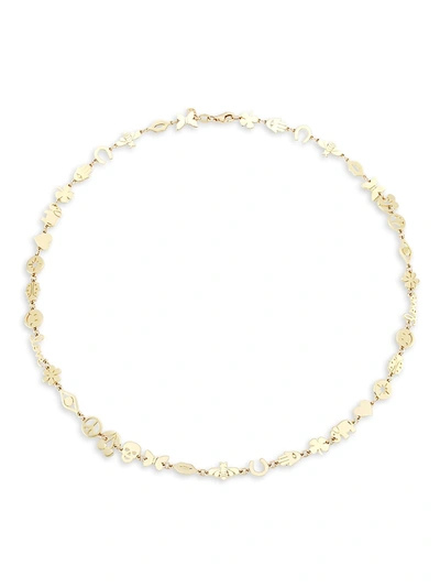 Sydney Evan Tiny 14k Yellow Gold Pure Link Necklace