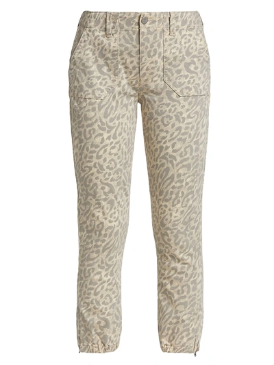 Paige Mayslie Jogger Ankle Jeans In Tortoise Shell Cheetah In Tortise Shell Cheetah