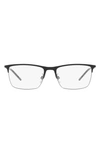 Dolce & Gabbana Dolce&gabbana  57mm Rectangular Optical Glasses In Matte Black