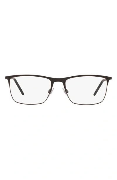 Dolce & Gabbana 57mm Rectangular Optical Glasses In Black