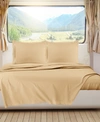 Nestl Bedding Premier 1800 Series Deep Pocket Bed 4 Piece Sheet Set, Rv Queen In Camel Gold