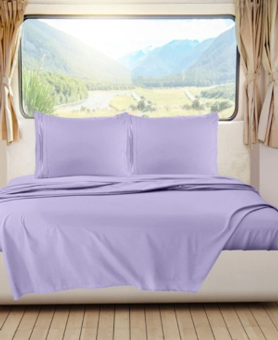 Nestl Bedding Premier 1800 Series Deep Pocket Bed 4 Piece Sheet Set, Rv Queen In Lavender