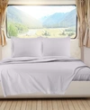 Nestl Bedding Premier 1800 Series Deep Pocket Bed 4 Piece Sheet Set, Rv Queen In Light Gray Lavender