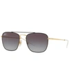 Ray Ban Ray-ban Ray-ban Rb3588 90548g In Gold - Gray Gradient