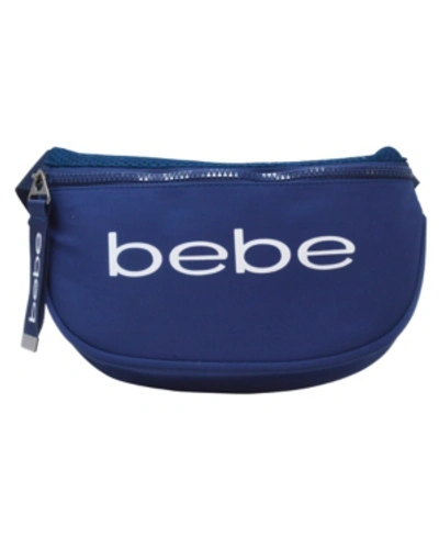 Bebe Rivi Nylon Sling Bag With Mask In Navy, White