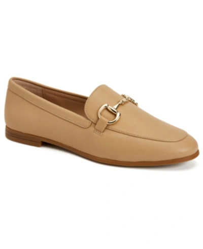 Alfani Women's Gayle Loafers, Created For Macy's Women's Shoes In Nude Leather