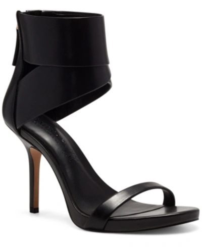 Inc International Concepts Aminah Abdul Jillil For Inc Reem Dress Sandals, Created For Macy's Women's Shoes In Black