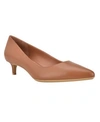 Calvin Klein Gabrianna Pump In Cognac Leather