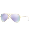 RAY-BAN JR . KIDS SUNGLASSES, RJ9506S AVIATOR (AGES 4-6)