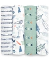 ADEN BY ADEN + ANAIS BABY BOYS PRINTED MUSLIN SWADDLES, PACK OF 4