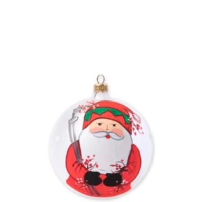 Vietri Old St. Nick Golfing Ornament In Multicolor