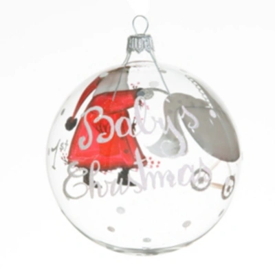 Vietri Old St. Nick Babys First Christmas Ornament In Handpainted
