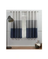 Exclusive Home Curtains Chateau Striped Grommet Top Curtain Panel Pair, 54" X 63" In Multi