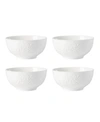 Kate Spade Blossom Lane 4-piece Bowl Set In White