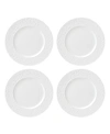 Kate Spade Blossom Lane 4-piece Accent Plate Set In White