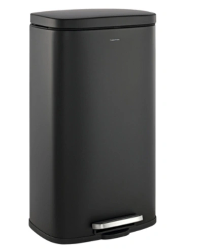 Jonathan Y Curtis Step-open Trash Can In Black