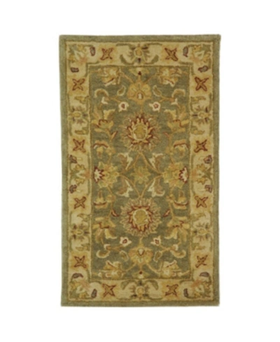 Safavieh Antiquity At313 Green And Gold 2'3" X 14' Runner Area Rug