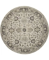 SIMPLY WOVEN ZOIE R8399 GRAY 10' X 10' ROUND RUG