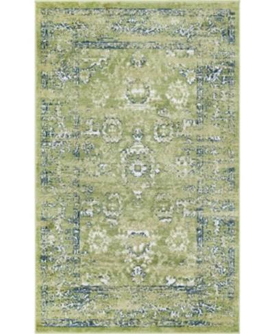 Bridgeport Home Clarendon Cla-01 5' X 8' Area Rug In Green