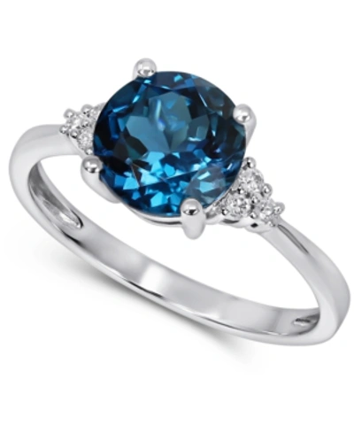 Macy's Amethyst (1-5/8 Ct. T.w.) & Diamond (1/20 Ct. T.w.) Ring In 14k Gold (also In London Blue Topaz & Rh