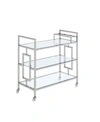 Picket House Furnishings Harper Serving Bar Cart In Open Gray