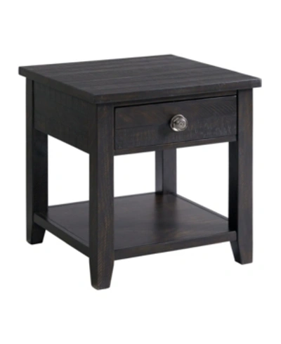 Picket House Furnishings Kahlil 1-drawer End Table In Dark Brown